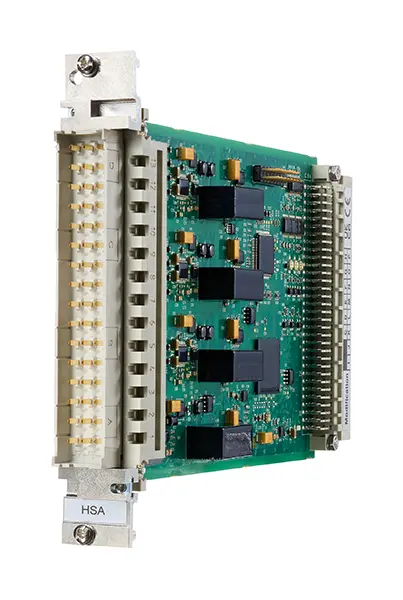 EKE-Trainnet&reg; High-Speed Analogue Input (HSA) module for acquiring and processing analogue signals in train control systems.